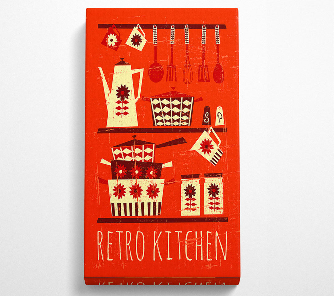  A Canvas Print of Retro Kitchen 1 Canvas Print
