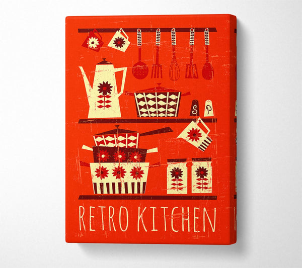  A Canvas Print of Retro Kitchen 1 Canvas Print