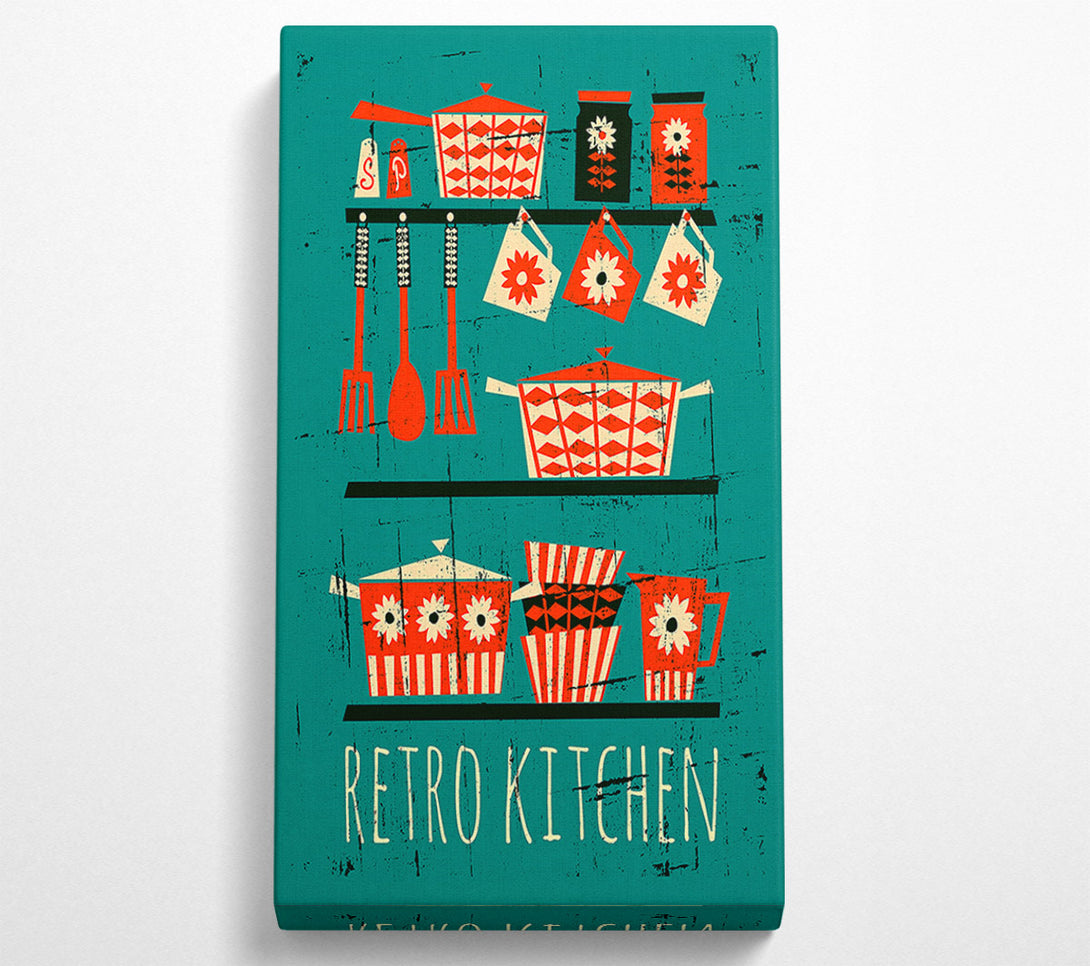  A Canvas Print of Retro Kitchen 2 Canvas Wall Art