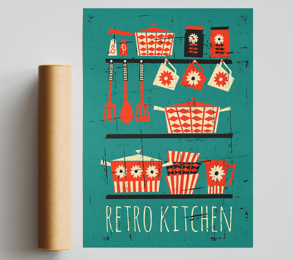 Retro Kitchen 2 Print