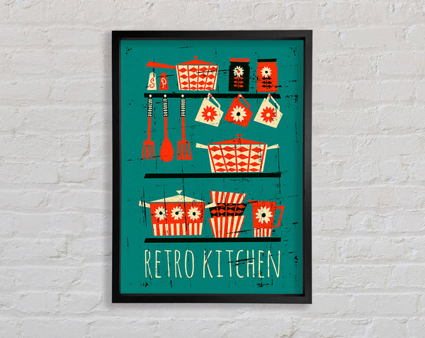 Retro Kitchen 2 Framed Print