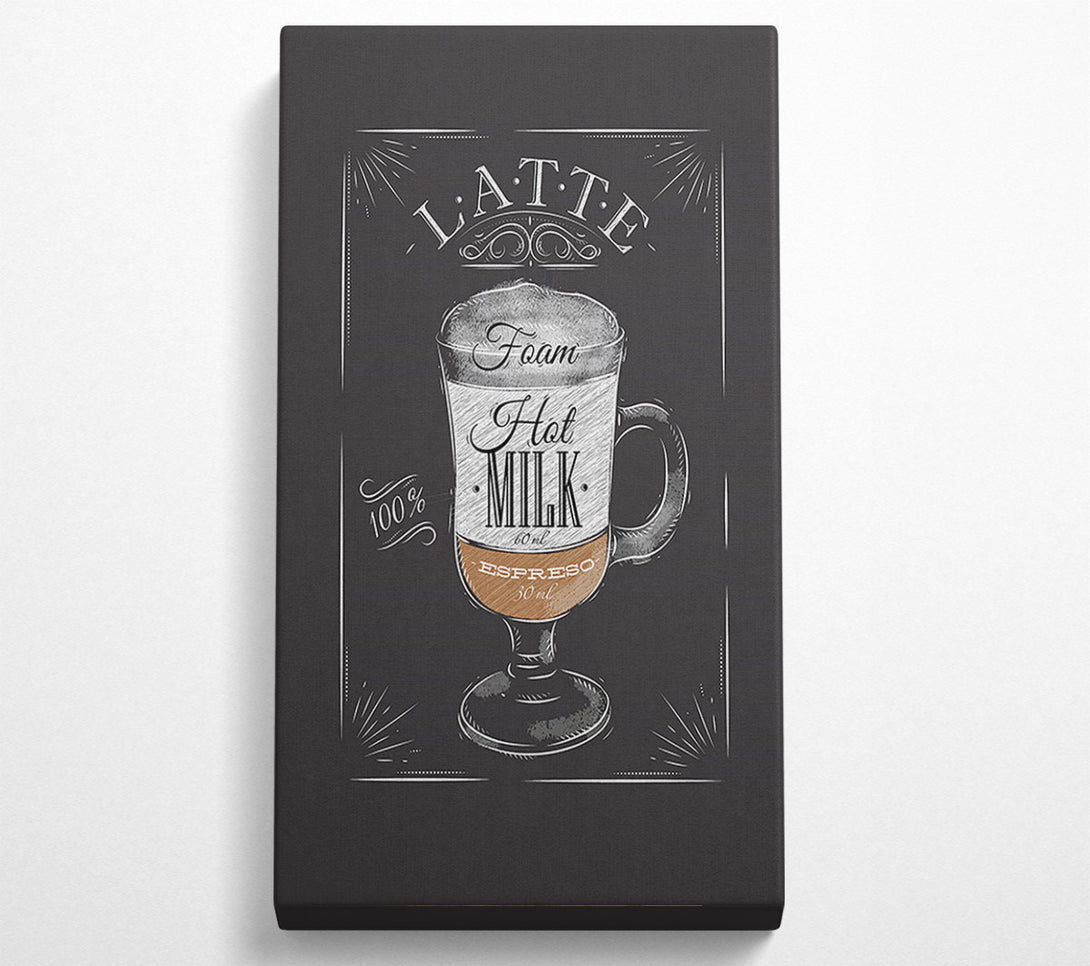  A Canvas Print of Latte Coffee 1 Canvas Art