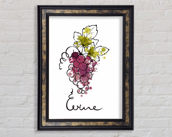 Red Wine From the Grape Framed Print