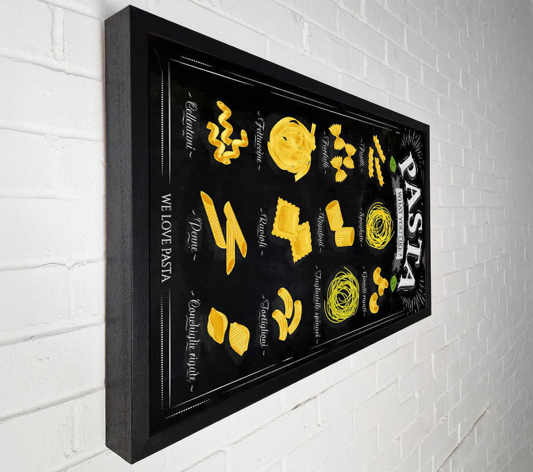  A Canvas Print of We Love Pasta Canvas Print
