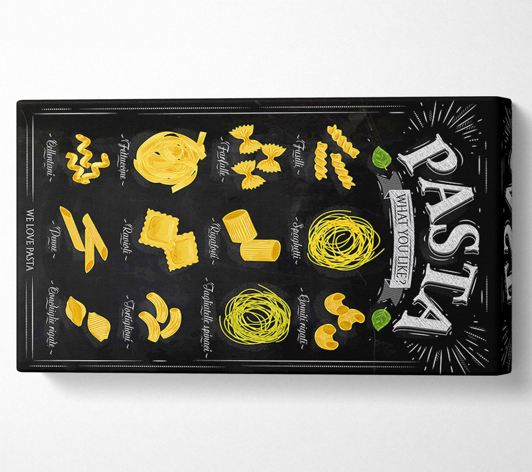  A Canvas Print of We Love Pasta Canvas Print