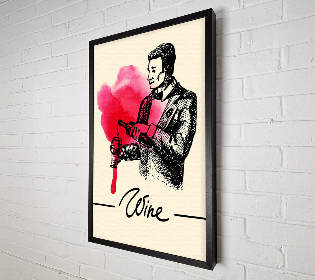  A Canvas Print of Wine Pourer Canvas Print
