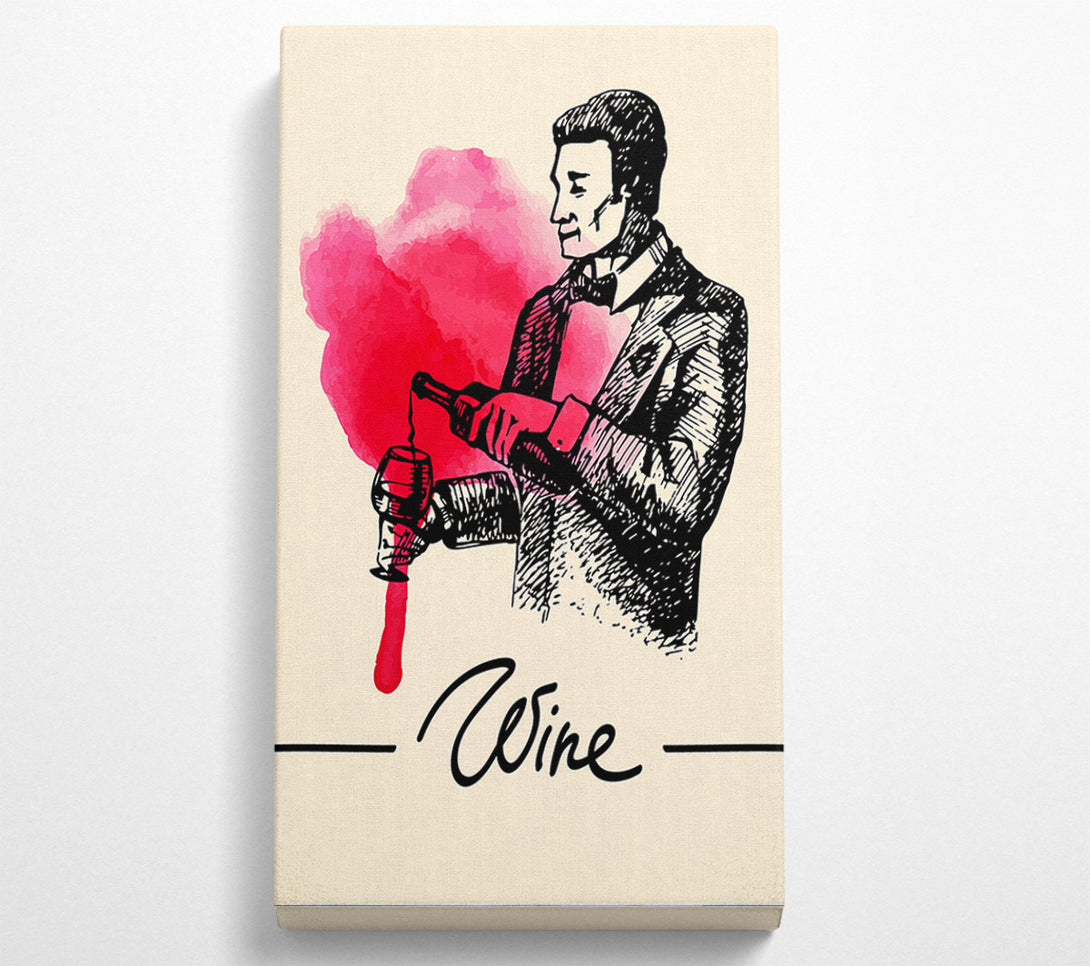  A Canvas Print of Wine Pourer Canvas Print