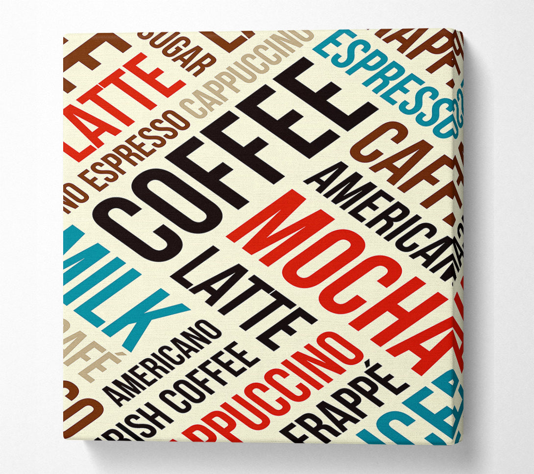  A Canvas Print of Coffee Heaven Canvas Print