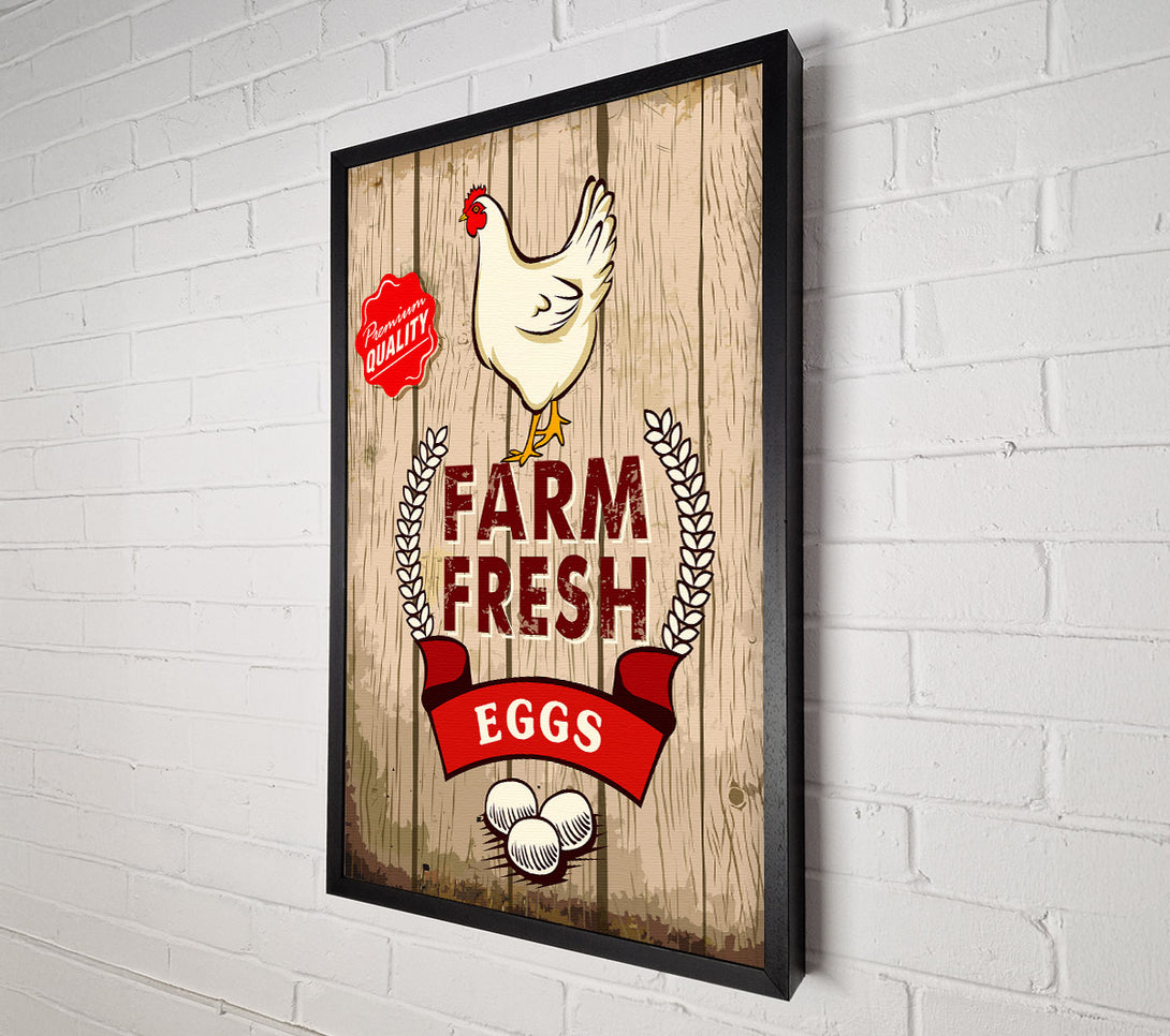  A Canvas Print of Farm Fresh Eggs Canvas Print
