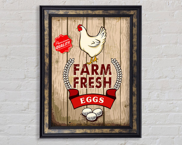 Farm Fresh Eggs Framed Print