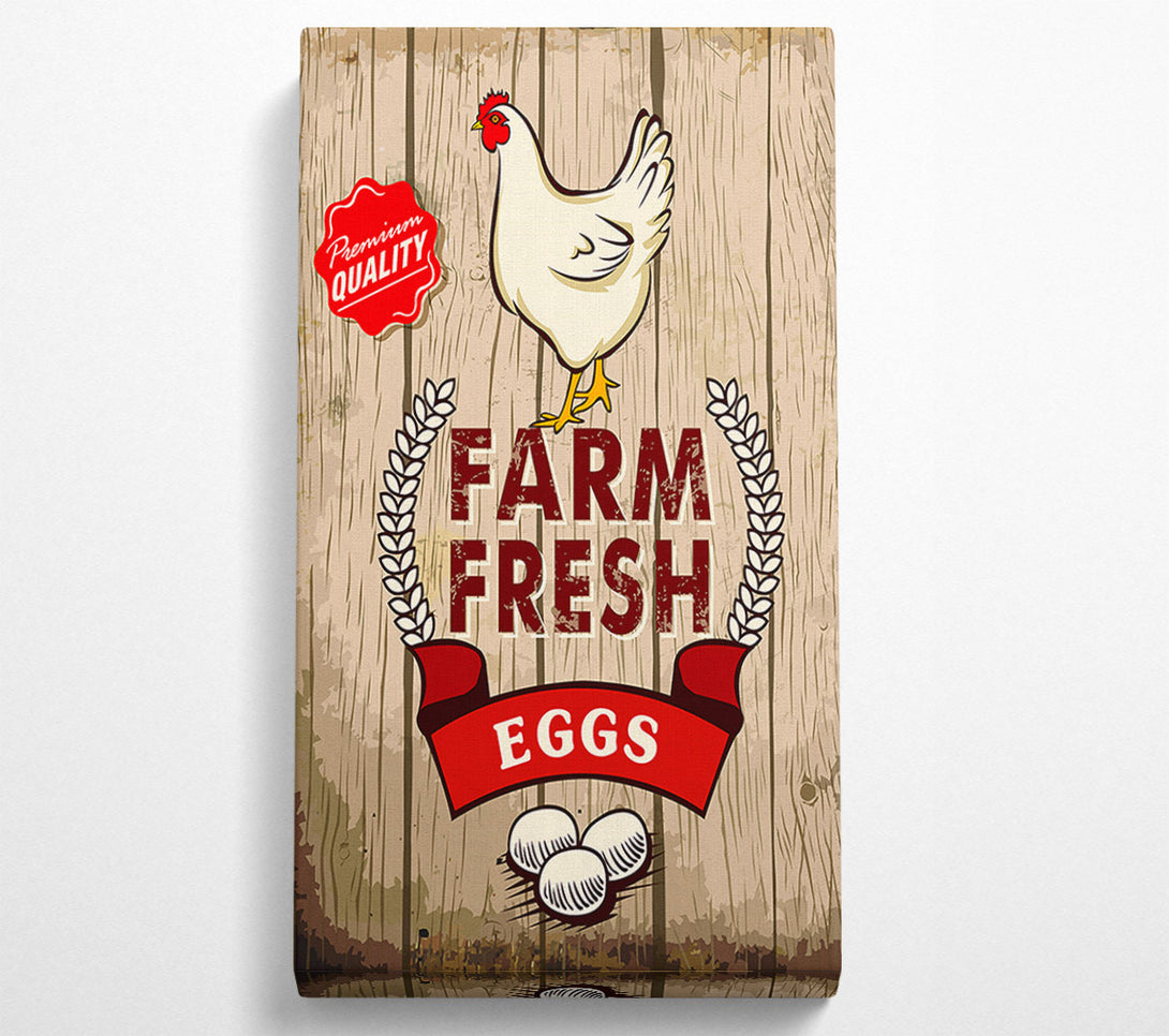  A Canvas Print of Farm Fresh Eggs Canvas Print