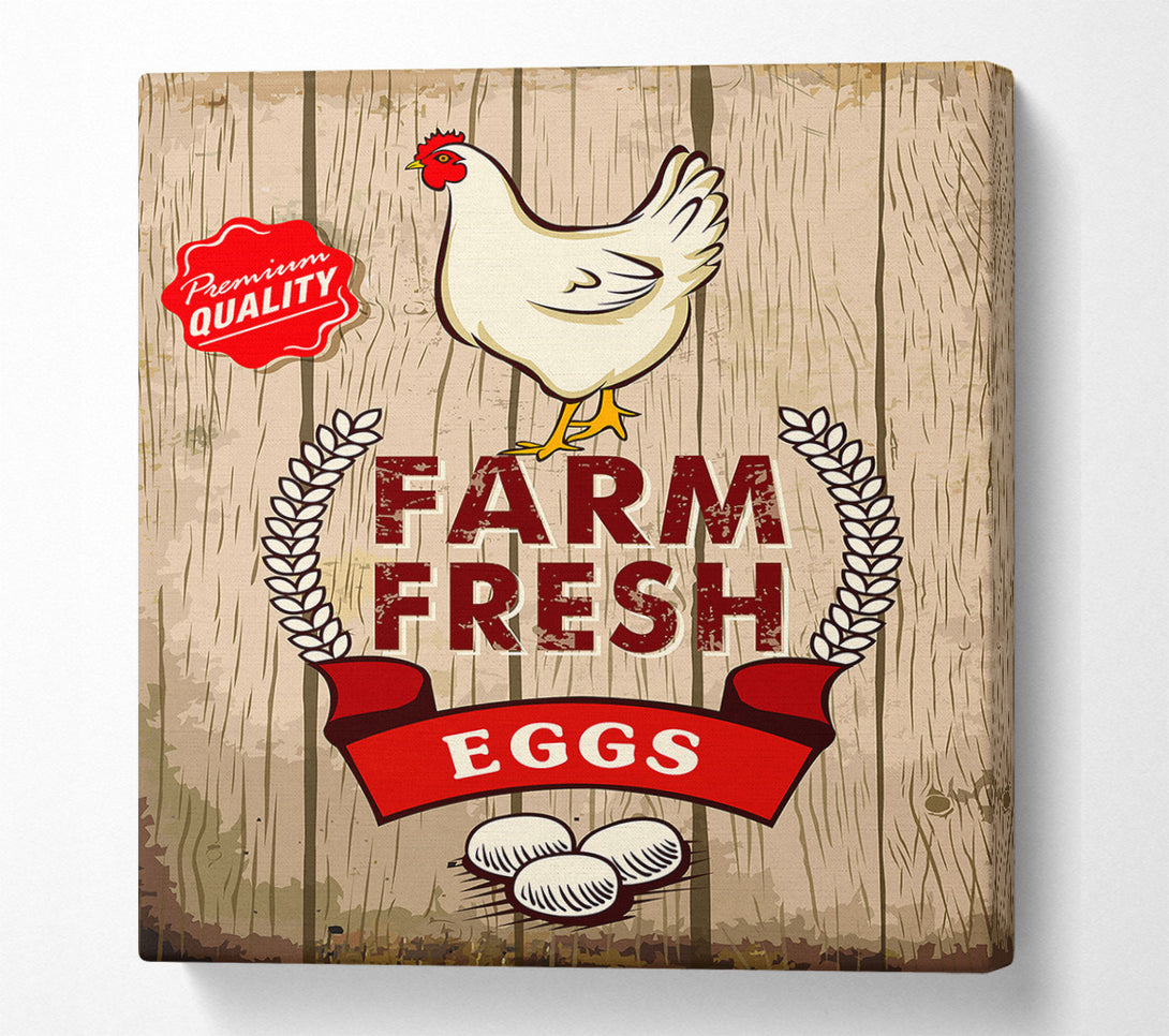  A Canvas Print of Farm Fresh Eggs Canvas Print