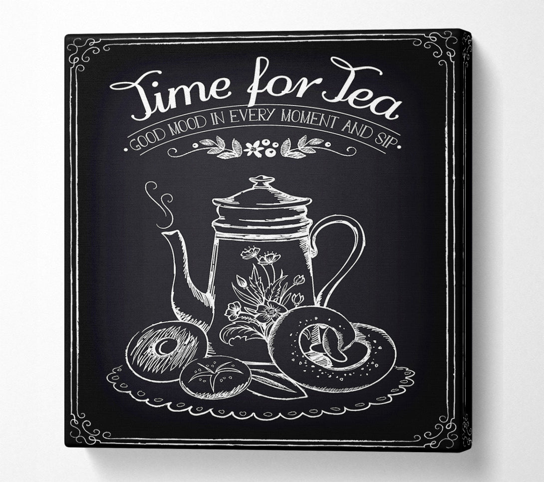  A Canvas Print of Time For Tea 1 Canvas Wall Art