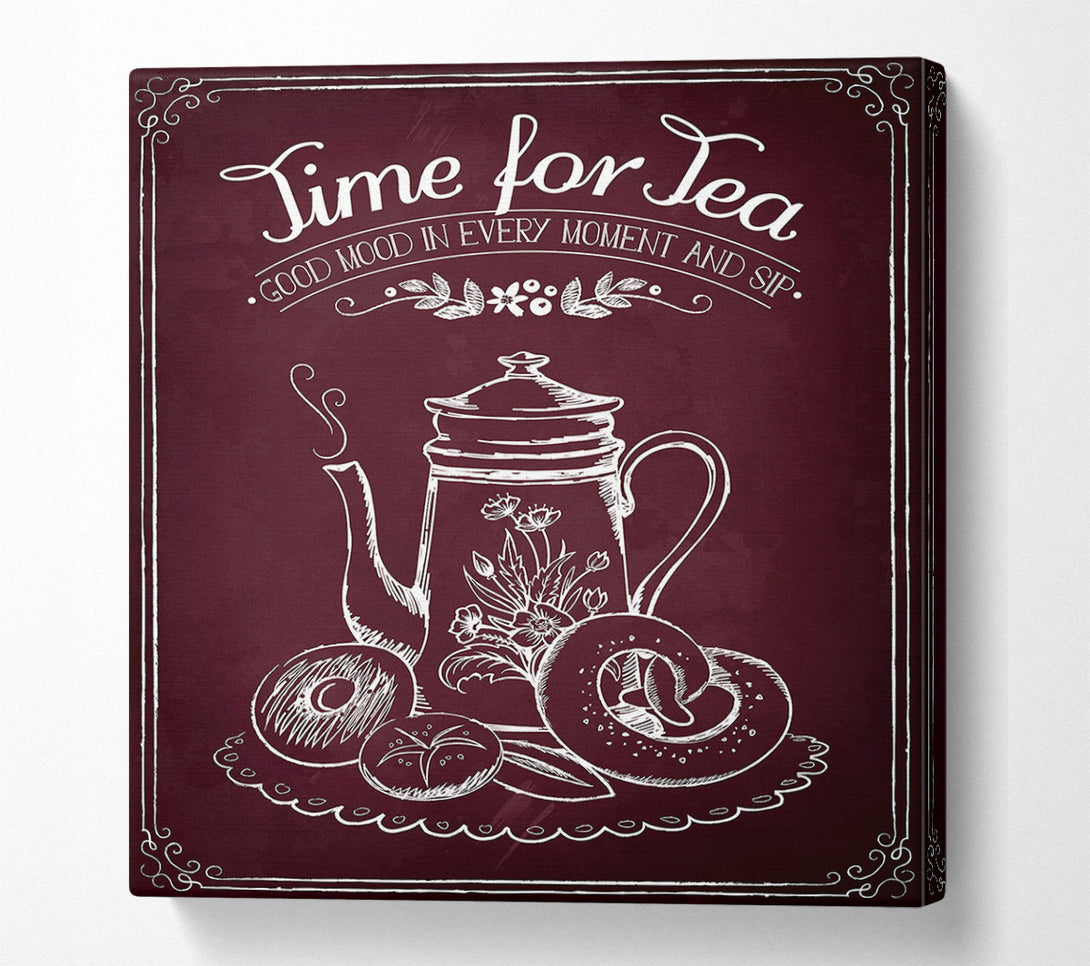  A Canvas Print of Time For Tea 3 Canvas Print