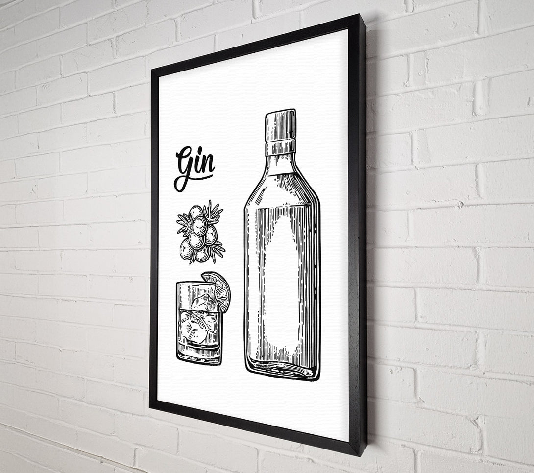  A Canvas Print of Gin And Tonic Over Ice 4 Canvas Art