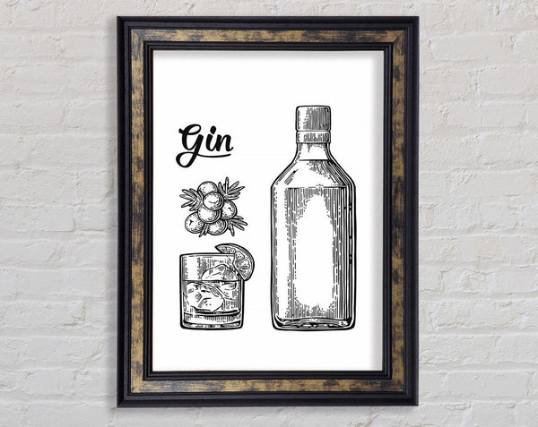 Gin And Tonic Over Ice 4 Framed Print