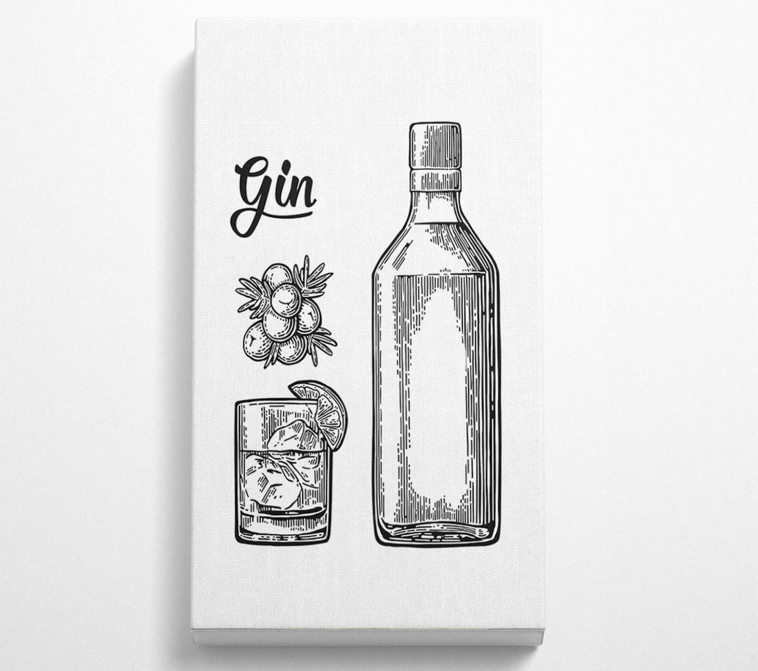  A Canvas Print of Gin And Tonic Over Ice 4 Canvas Art
