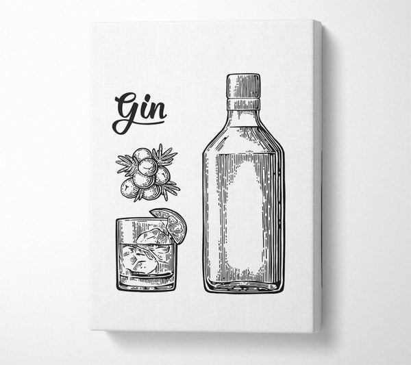  A Canvas Print of Gin And Tonic Over Ice 4 Canvas Art