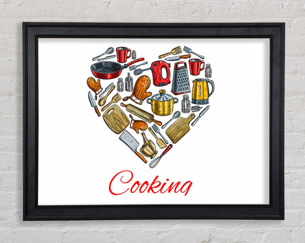 I Love Cooking 1 Framed Print
