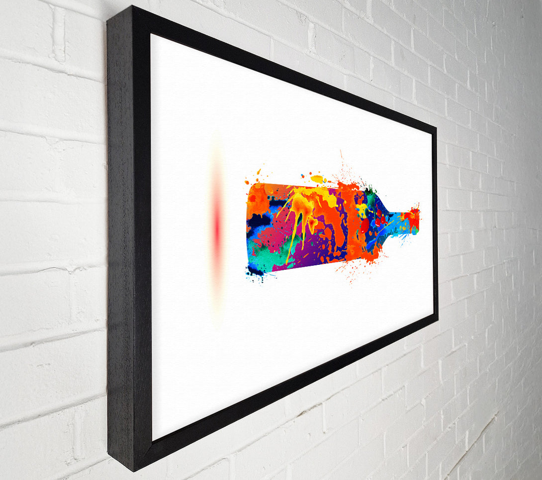  A Canvas Print of Wine Bottle Splash Canvas Wall Art