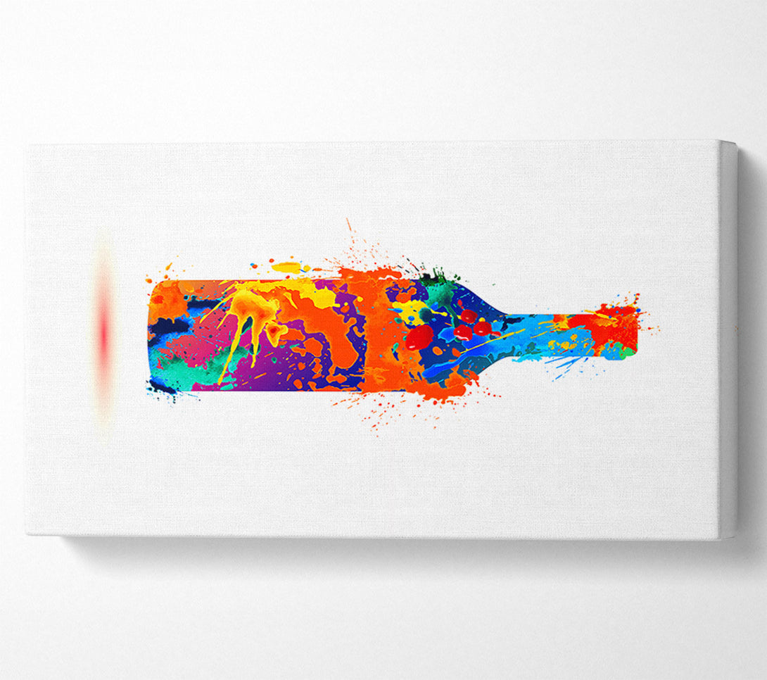  A Canvas Print of Wine Bottle Splash Canvas Wall Art