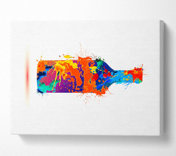  A Canvas Print of Wine Bottle Splash Canvas Wall Art