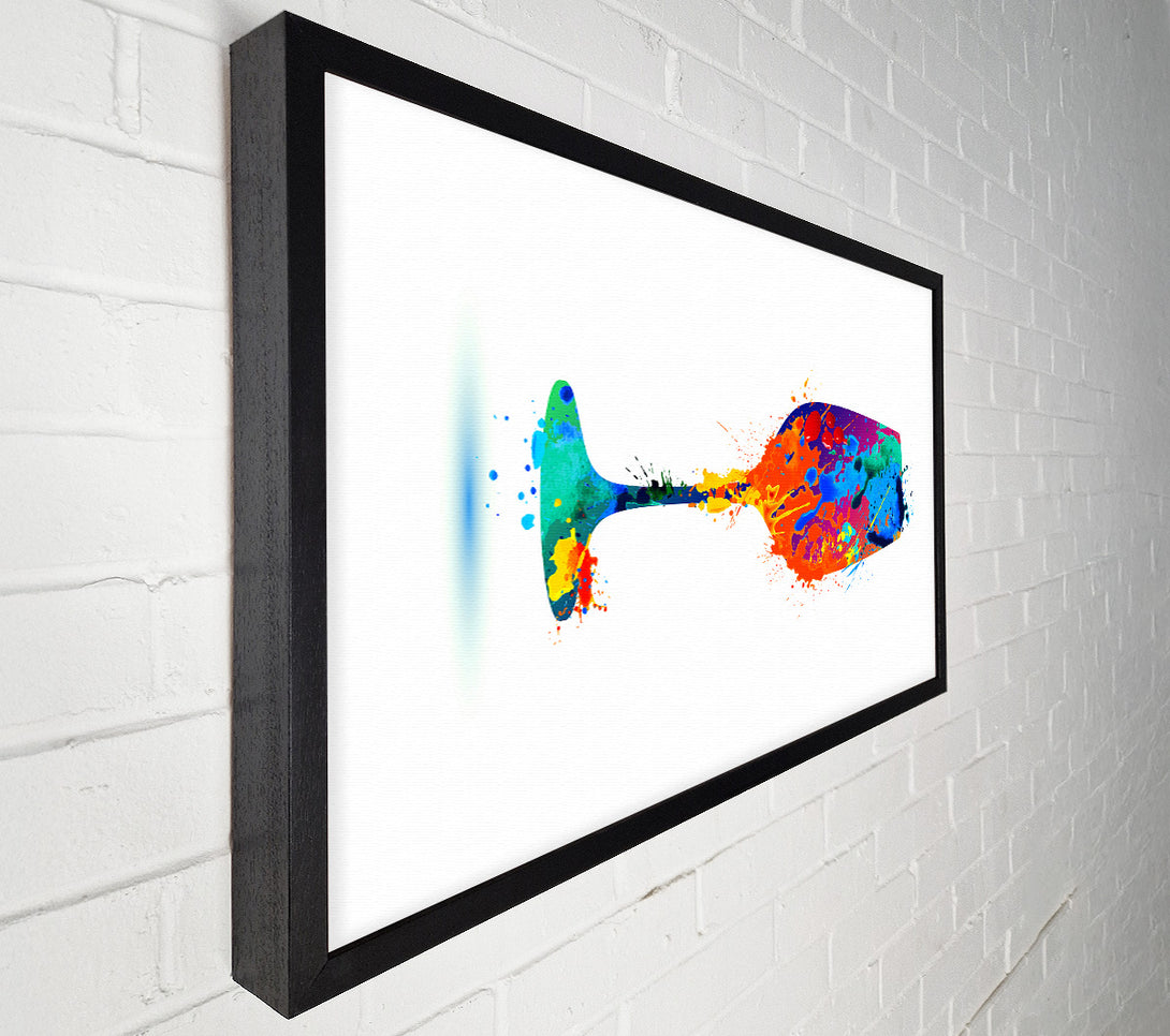  A Canvas Print of Wine Glass Splash Canvas Art