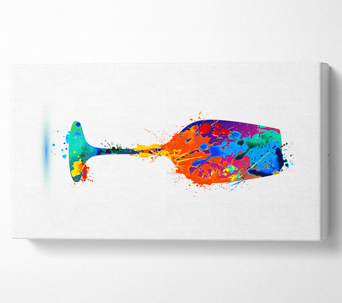  A Canvas Print of Wine Glass Splash Canvas Art