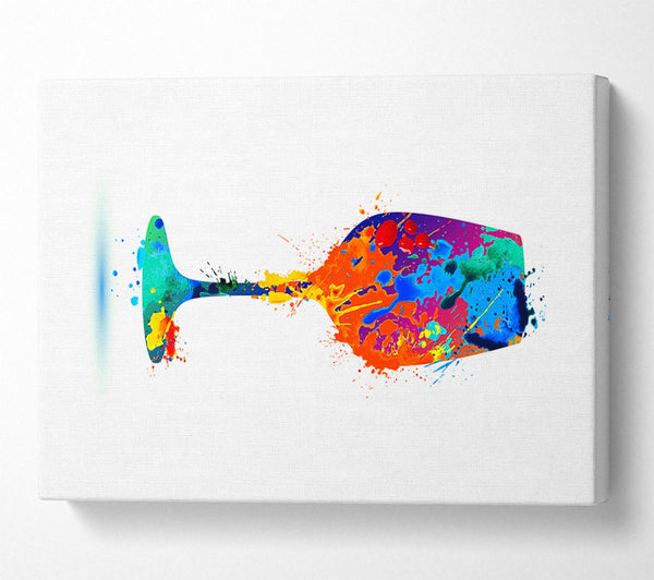  A Canvas Print of Wine Glass Splash Canvas Art