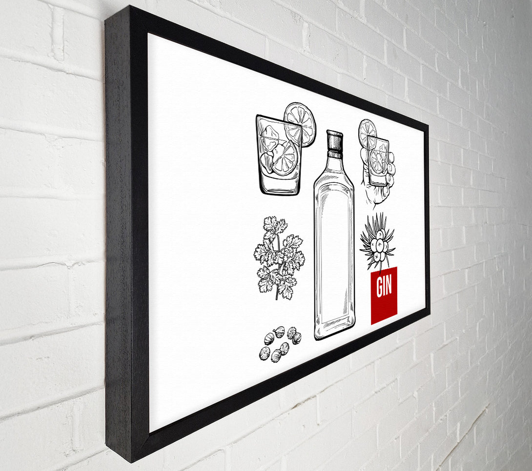  A Canvas Print of Gin And Tonic Over Ice 5 Canvas Art
