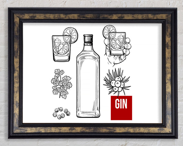 Gin And Tonic Over Ice 5 Framed Print