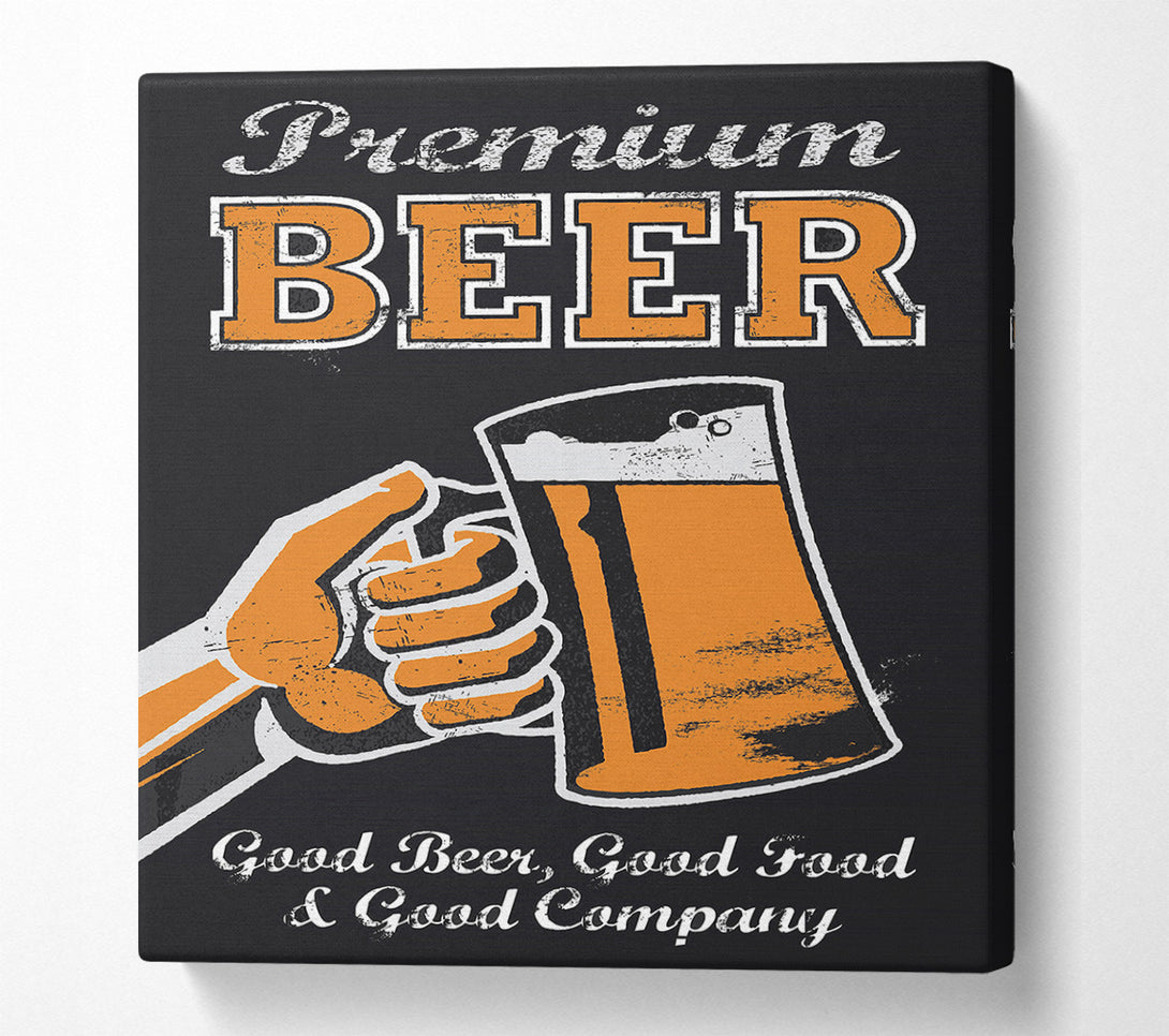  A Canvas Print of Beer Time 4 Canvas Art