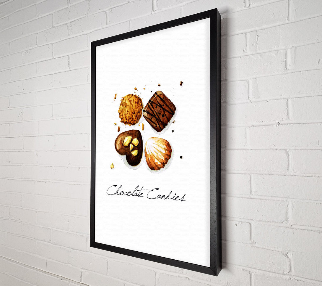  A Canvas Print of Chocolate Biscuit Cookies Canvas Print