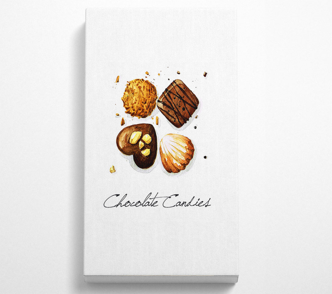  A Canvas Print of Chocolate Biscuit Cookies Canvas Print