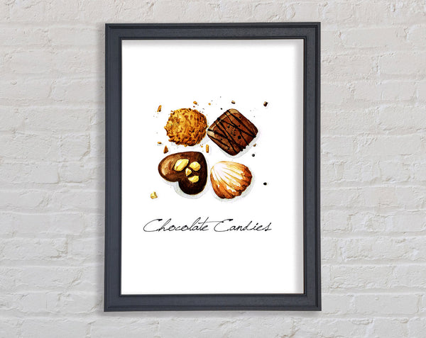 Chocolate Biscuit Cookies Framed Print