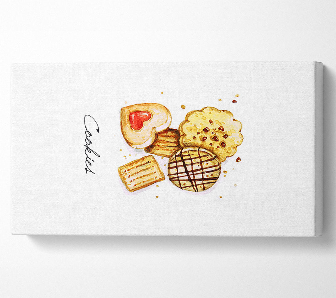  A Canvas Print of Biscuit Cookie Delight Canvas Wall Art