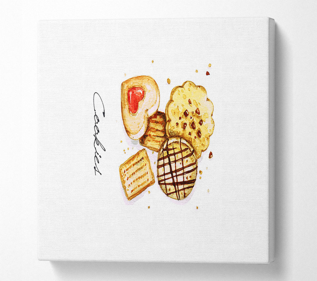  A Canvas Print of Biscuit Cookie Delight Canvas Wall Art