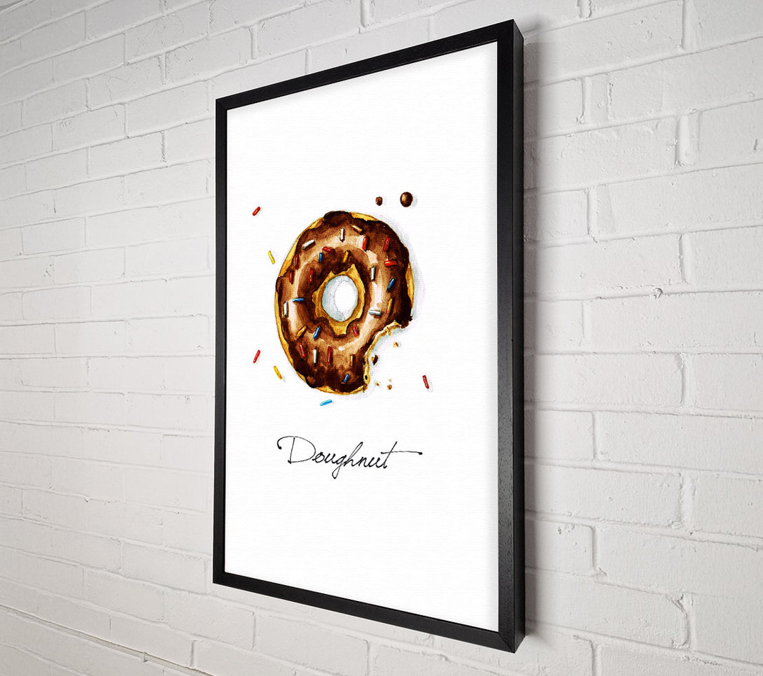  A Canvas Print of Chocolate Doughnut Canvas Art