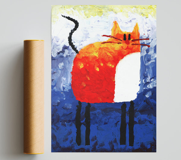 Ginger Cat Giclee Print