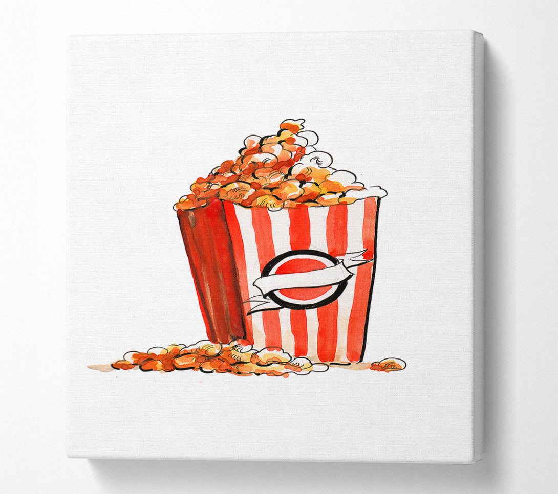  A Canvas Print of Time For Popcorn Canvas Wall Art