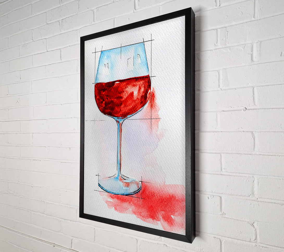  A Canvas Print of Red Wine Measure Canvas Print