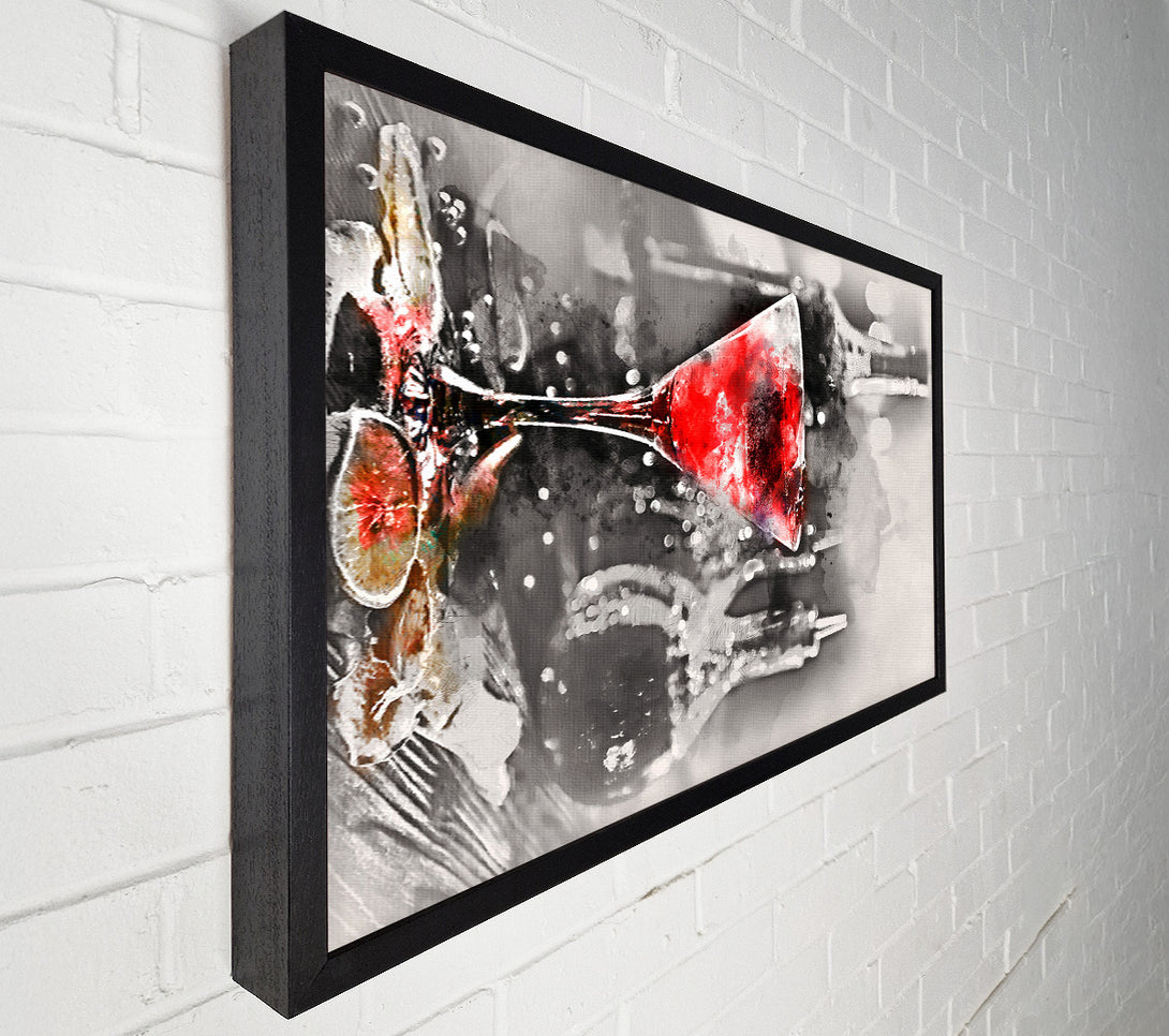  A Canvas Print of Red Cocktail Canvas Print