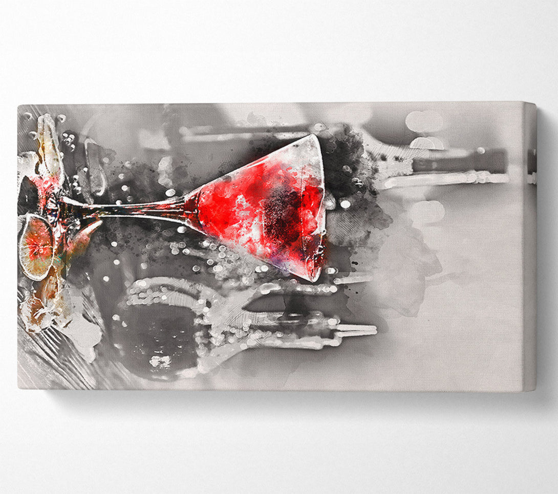  A Canvas Print of Red Cocktail Canvas Print