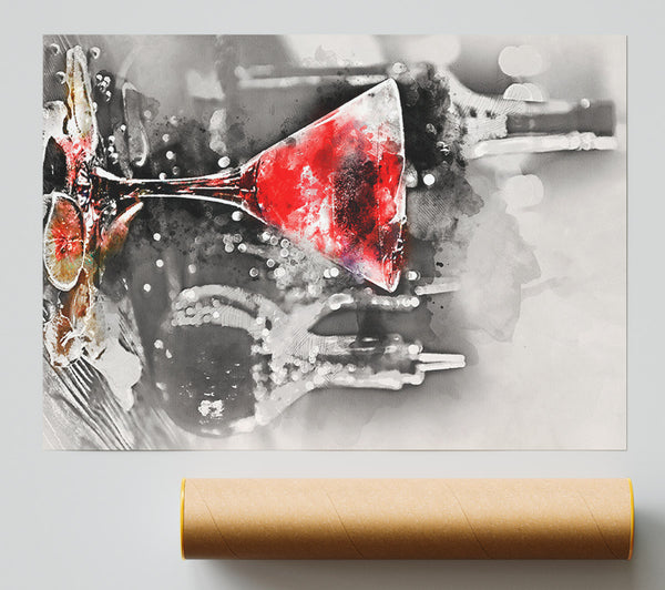 Red Cocktail Giclee Print