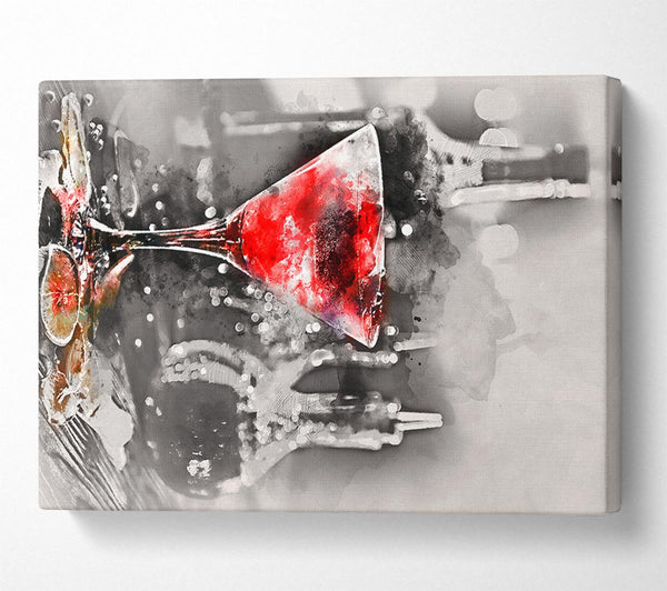  A Canvas Print of Red Cocktail Canvas Print