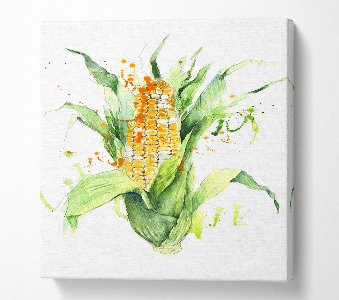  A Canvas Print of Sweetcorn 2 Canvas Wall Art