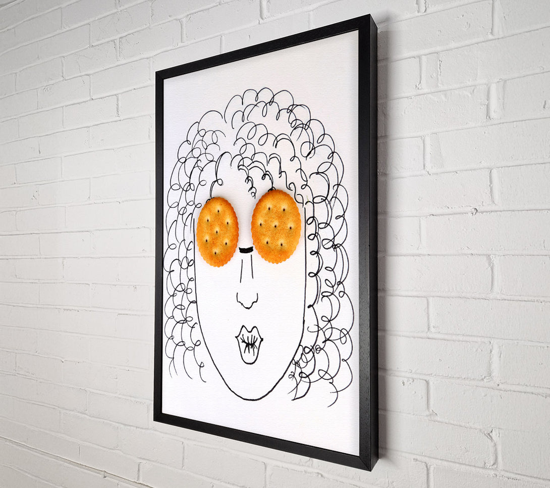 A Canvas Print of Biscuit Eyes Canvas Wall Art