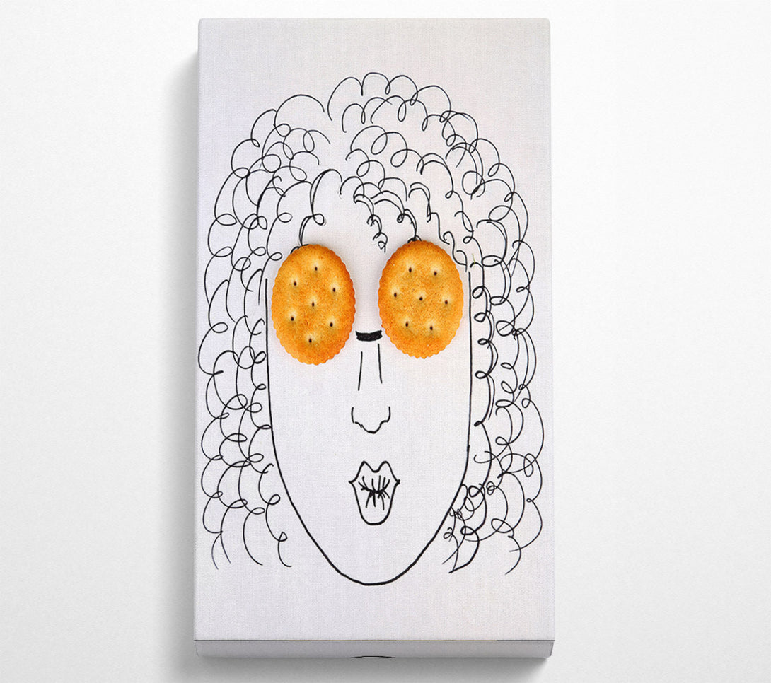  A Canvas Print of Biscuit Eyes Canvas Wall Art