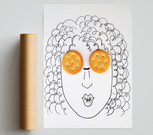 Biscuit Eyes Print