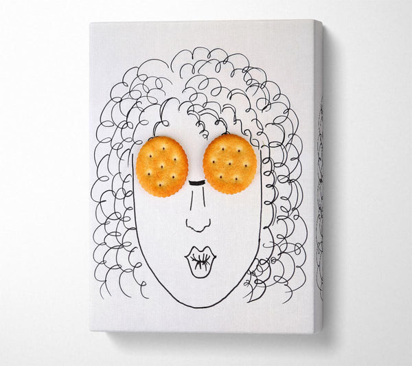  A Canvas Print of Biscuit Eyes Canvas Wall Art